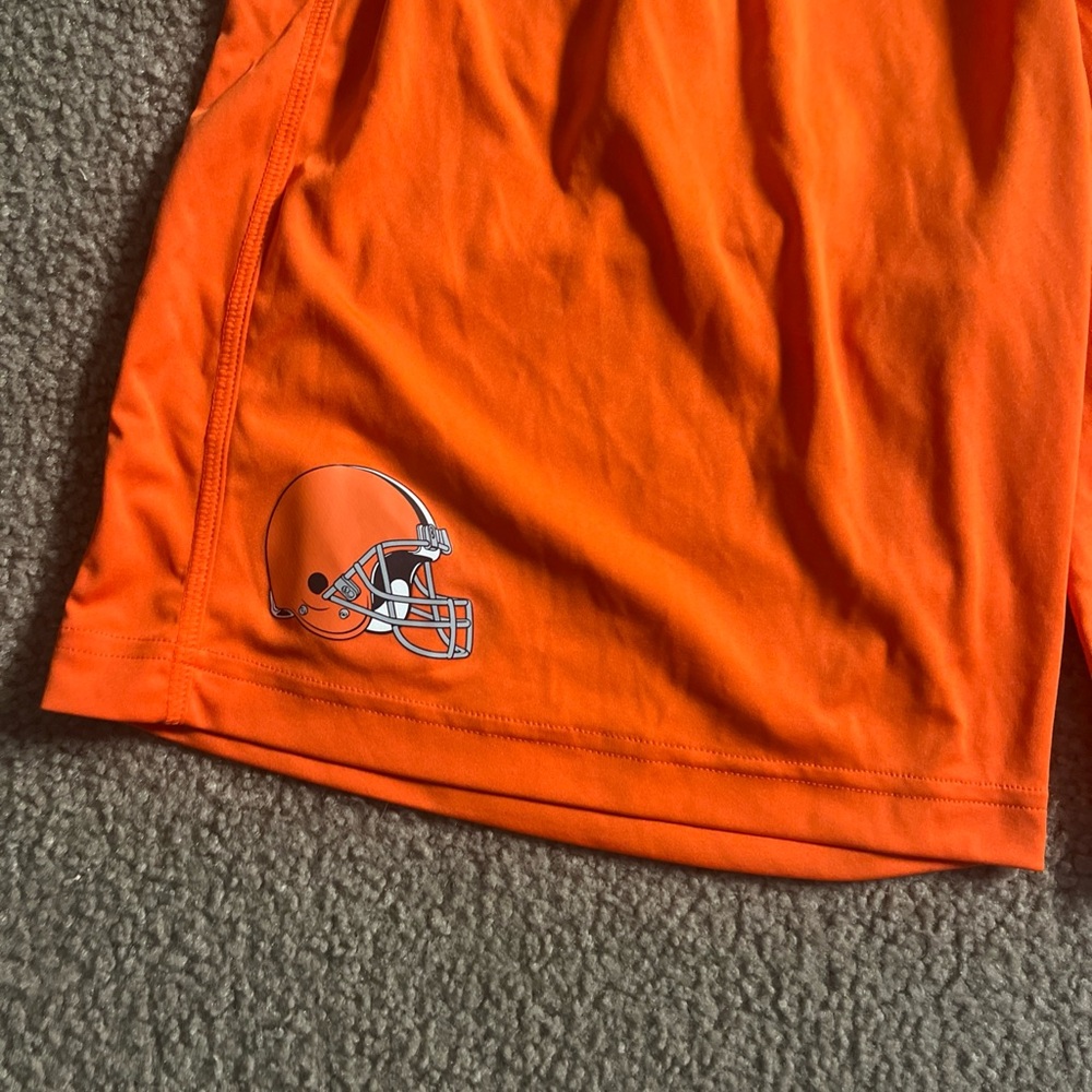Nike Cleveland Browns Shorts Mens Medium Orange On Field Apparel Football NFL - Picture 2 of 8